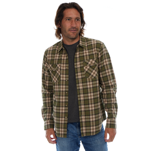 Px Los Angeles Adrian Flannel Shirt Olive