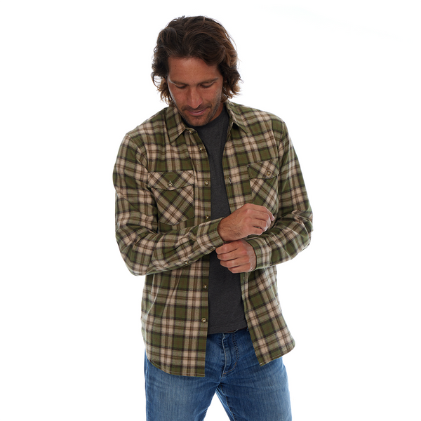 Px Los Angeles Adrian Flannel Shirt Olive