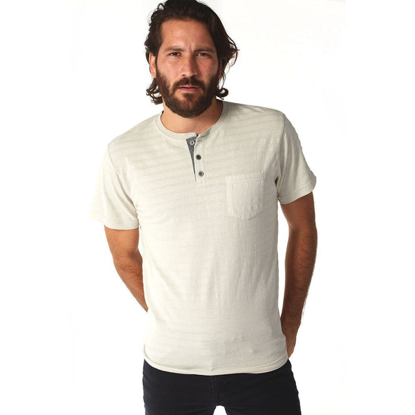 px los angeles Axel Striped Henley Ice