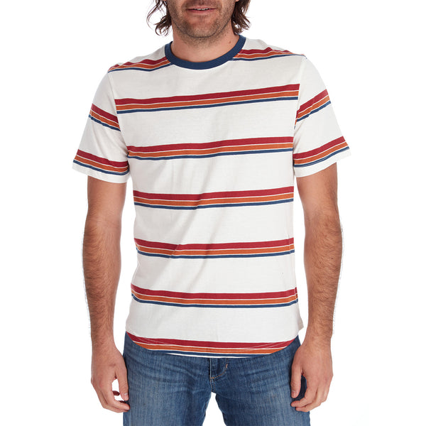 Px Los Angeles Braden Striped Tee Cream
