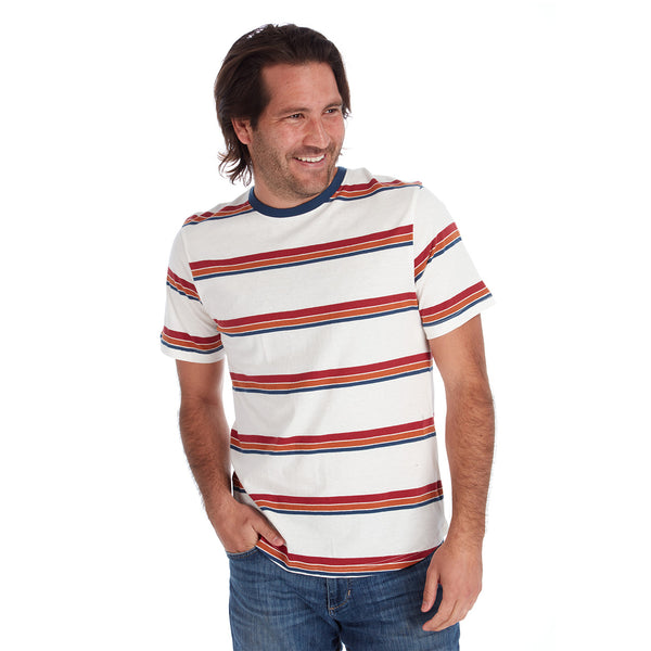 px los angeles Braden Striped Tee Cream
