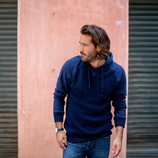 Px Los Angeles Brian Raglan Sweater Hoodie Navy