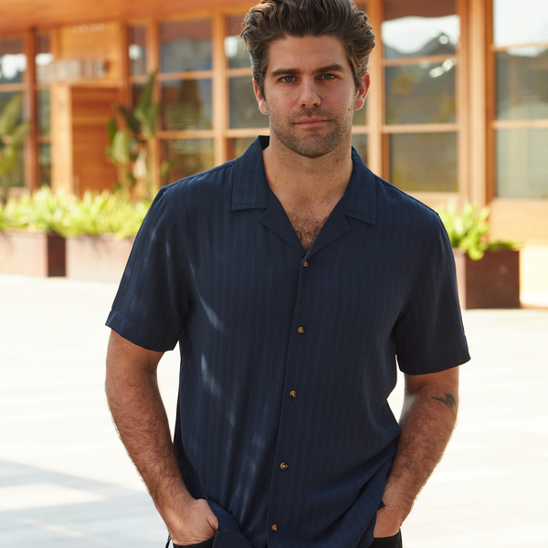 Px Los Angeles Cameron Striped Shirt Navy