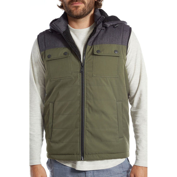 Px Los Angeles Colby Nylon Vest Olive
