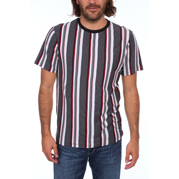 Px Los Angeles Corbin Striped Tee Black