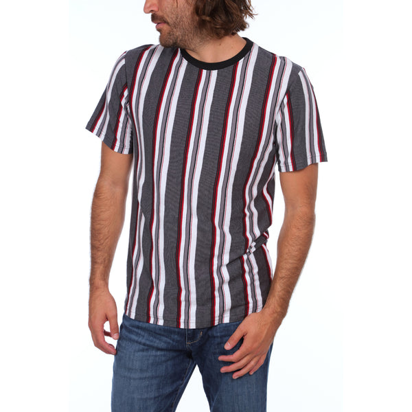 Px Los Angeles Corbin Striped Tee Black