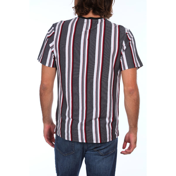 Px Los Angeles Corbin Striped Tee Black