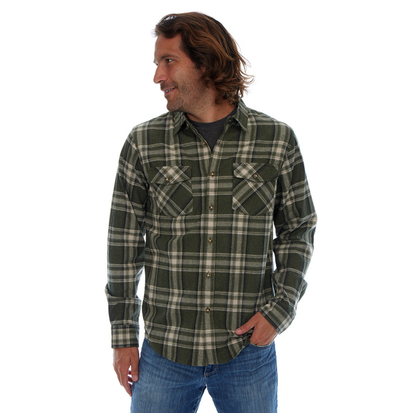 Px Los Angeles Darius Flannel Shirt Olive