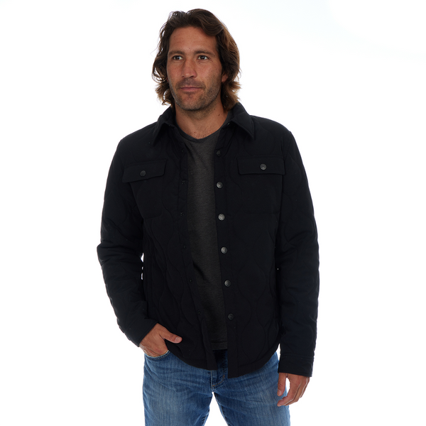 px los angeles Dayton Quilted Jacket Black