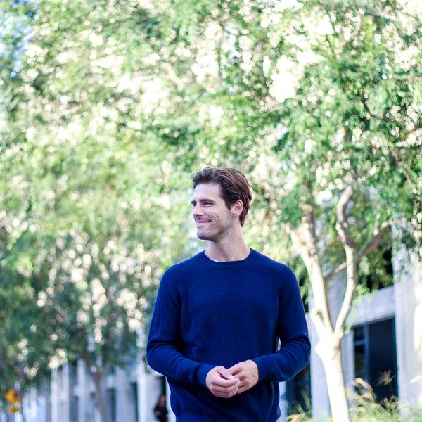 Px Los Angeles Drew Cotton Sweater Navy