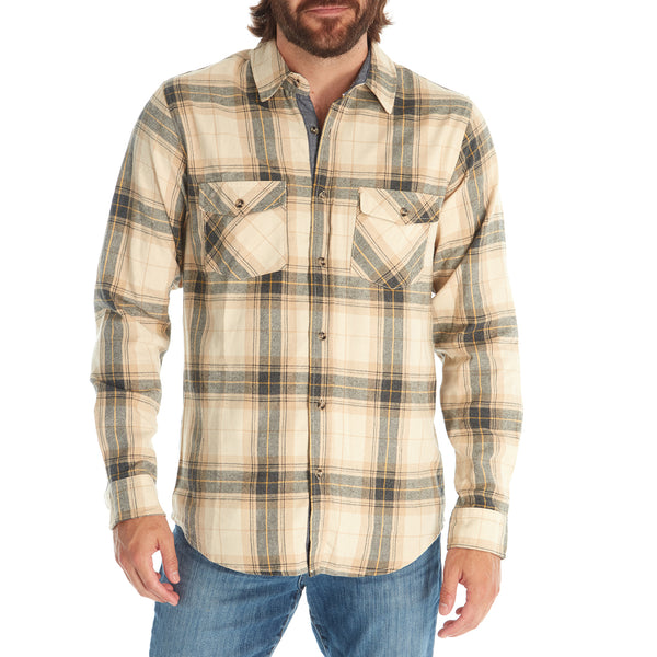 Px Los Angeles Dylan Flannel Shirt Latte