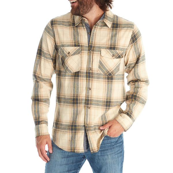 Px Los Angeles Dylan Flannel Shirt Latte