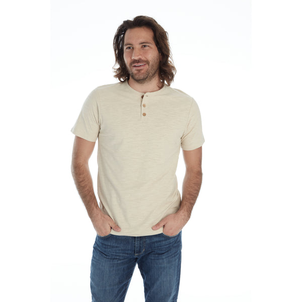 Px Los Angeles Gabe Solid Slub Henley Sand