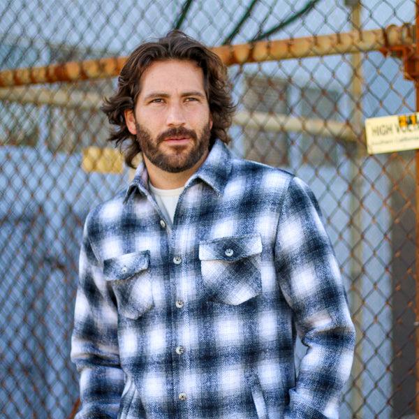 Px Los Angeles Garrett Plaid Shacket Black