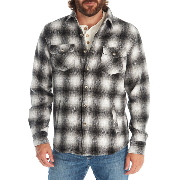 Px Los Angeles Garrett Plaid Shacket Black
