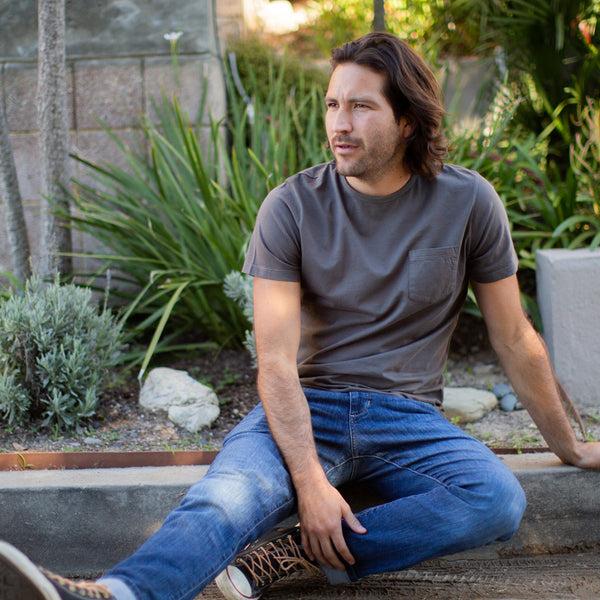 Px Los Angeles Gavin Garment Dyed Tee Black