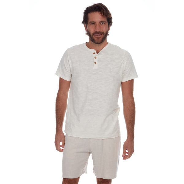 Px Los Angeles Harry Linen Cotton Short Cream