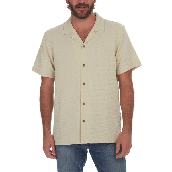 Px Los Angeles Jaxon Textured Shirt Almond Milk