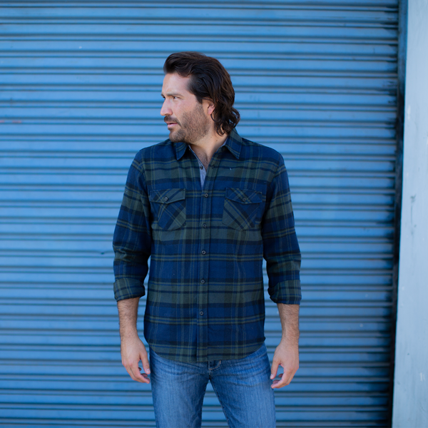 Px Los Angeles Jaylen Flannel Shirt Green