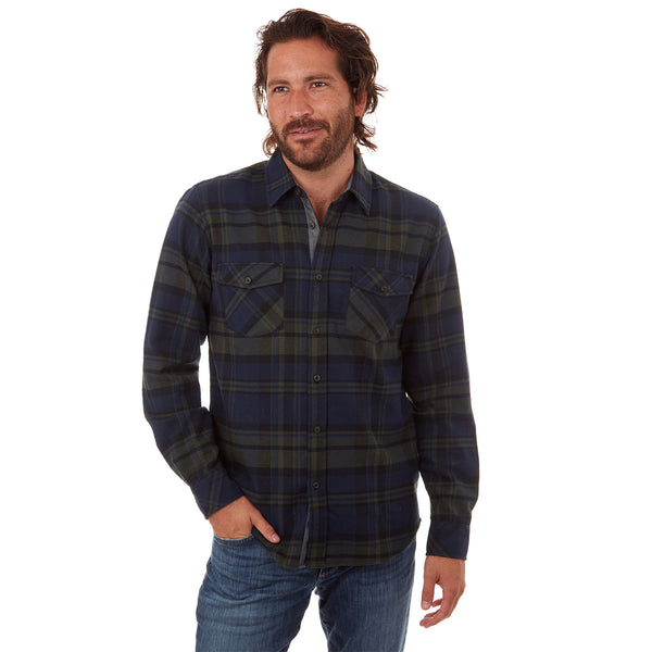 Px Los Angeles Jaylen Flannel Shirt Green