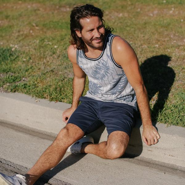 Px Los Angeles Jonas Ribbed Tank Grey Heather
