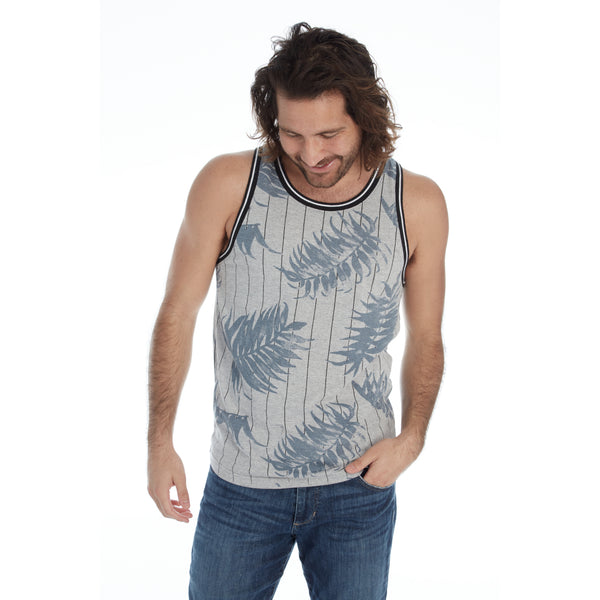 Px Los Angeles Jonas Ribbed Tank Grey Heather