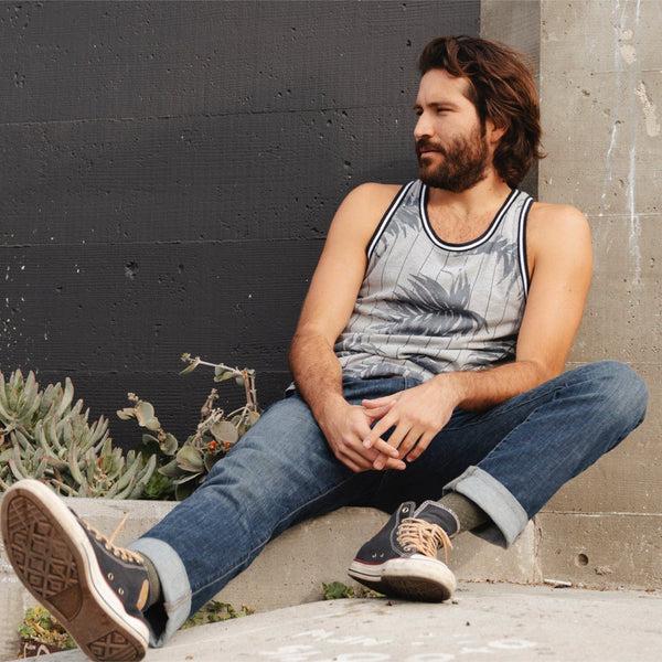 Px Los Angeles Jonas Ribbed Tank Grey Heather