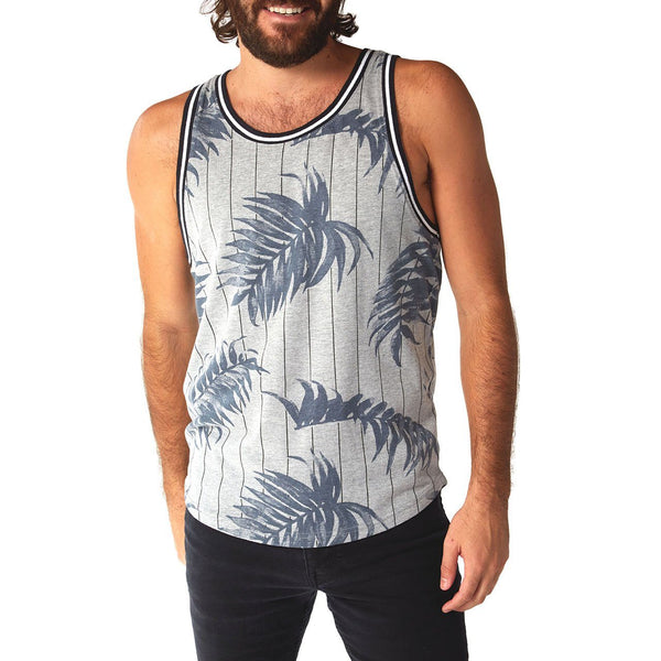 Px Los Angeles Jonas Ribbed Tank Grey Heather
