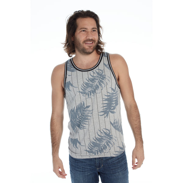 px los angeles Jonas Ribbed Tank Grey Heather