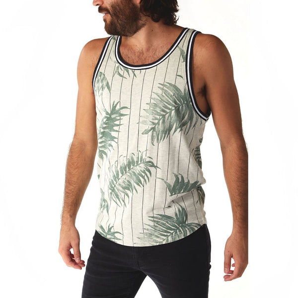 Px Los Angeles Jonas Ribbed Tank Oatmeal Heather