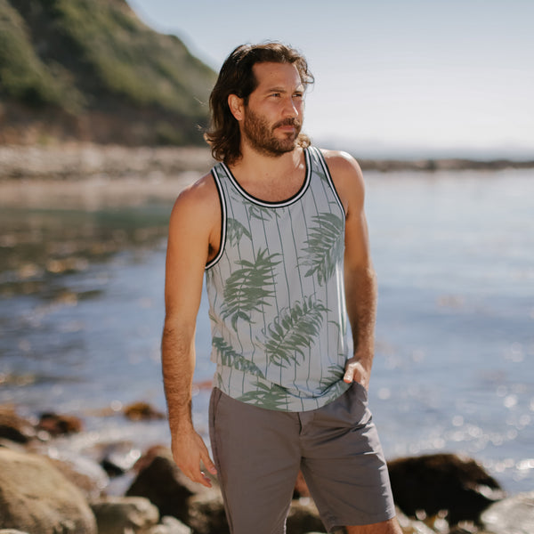 Px Los Angeles Jonas Ribbed Tank Washed Indigo