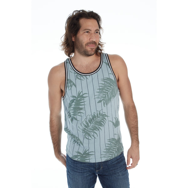 px los angeles Jonas Ribbed Tank Washed Indigo