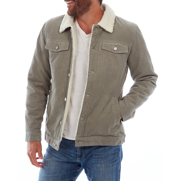 Px Los Angeles Kolton Corduroy Trucker Jacket Jade