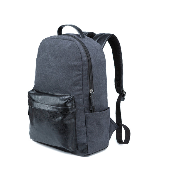 Px Los Angeles Landen Canvas Backpack Black