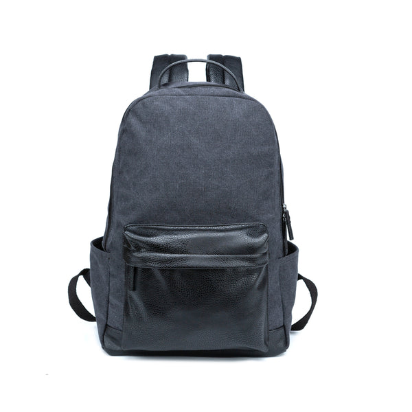px los angeles Landen Canvas Backpack Black