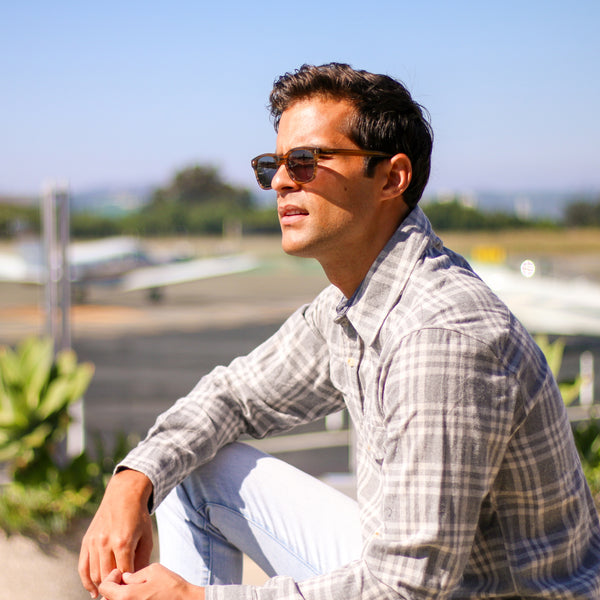 Px Los Angeles Luca Flannel Shirt Grey