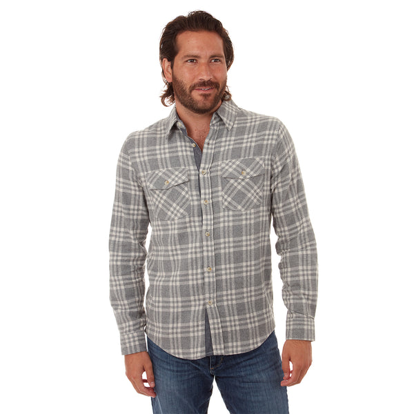 Px Los Angeles Luca Flannel Shirt Grey