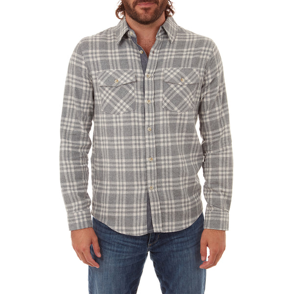 Px Los Angeles Luca Flannel Shirt Grey