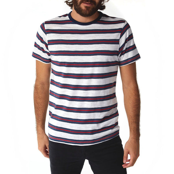 Px Los Angeles Mateo Striped Tee Rib Red