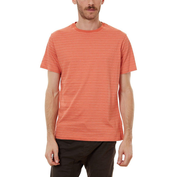 Px Los Angeles Nixon Striped Tee True Orange