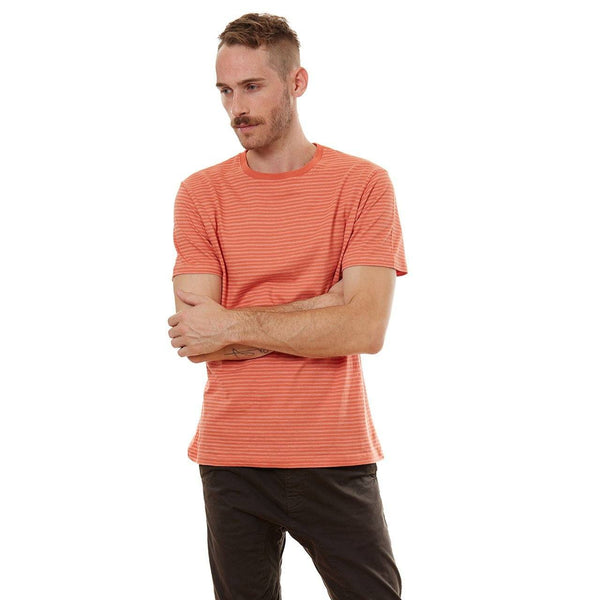 px los angeles Nixon Striped Tee True Orange