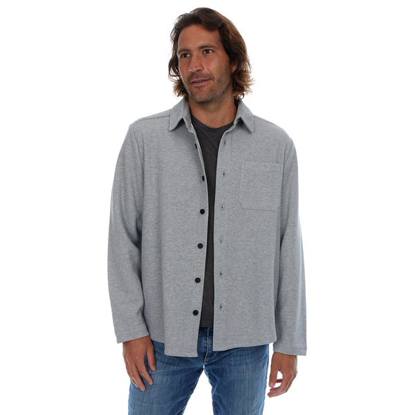 Px Los Angeles Nixon Textured Shacket Grey