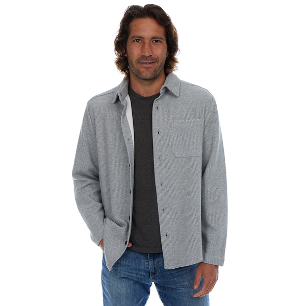 Px Los Angeles Nixon Textured Shacket Grey