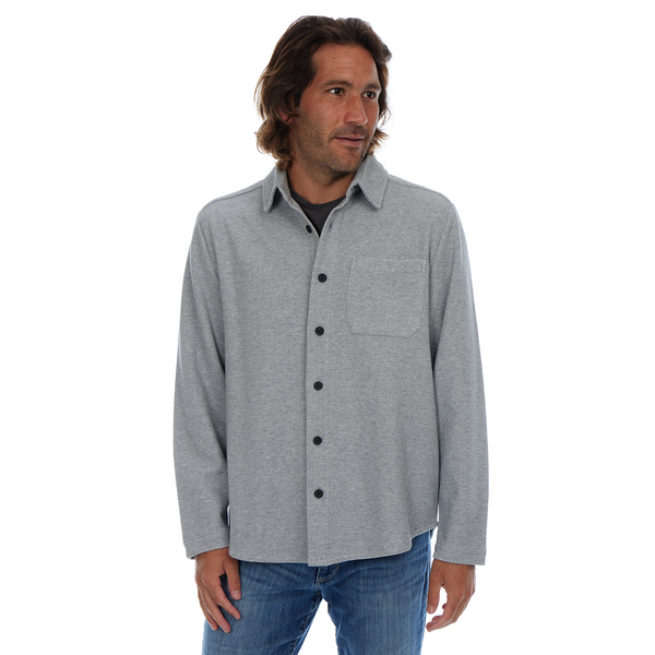 Px Los Angeles Nixon Textured Shacket Grey