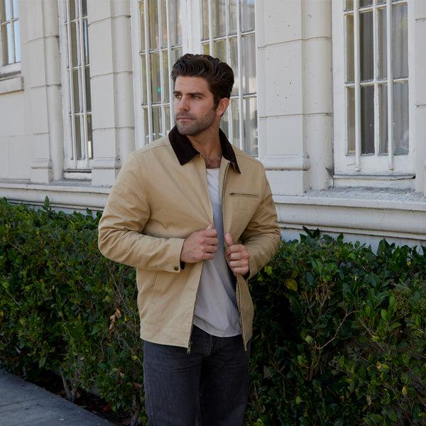 Px Los Angeles Nolan Canvas Work Jacket Tan
