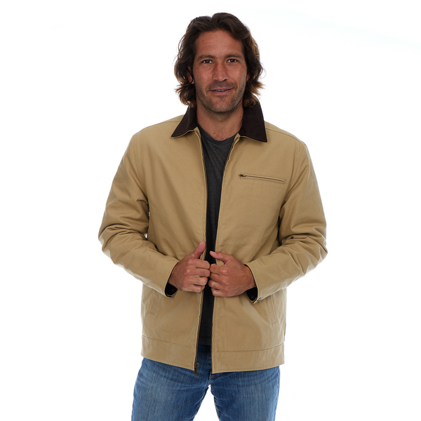 Px Los Angeles Nolan Canvas Work Jacket Tan