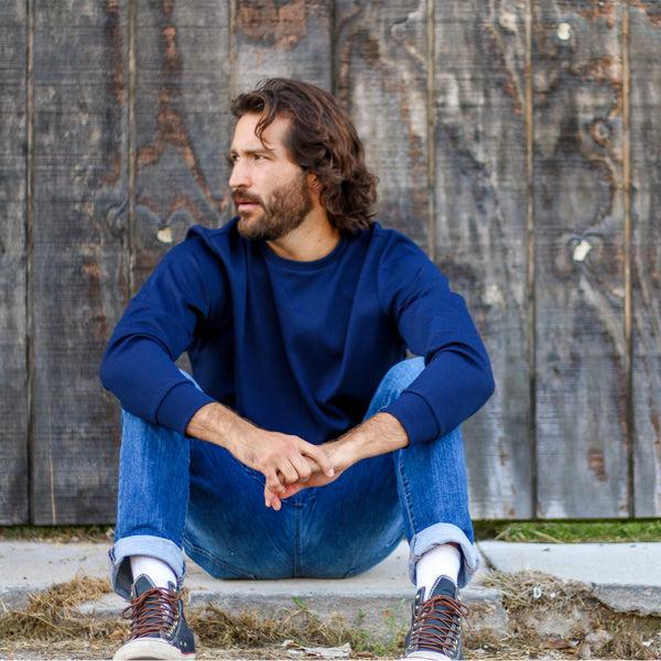 Px Los Angeles Oliver Long Sleeve Tee Navy