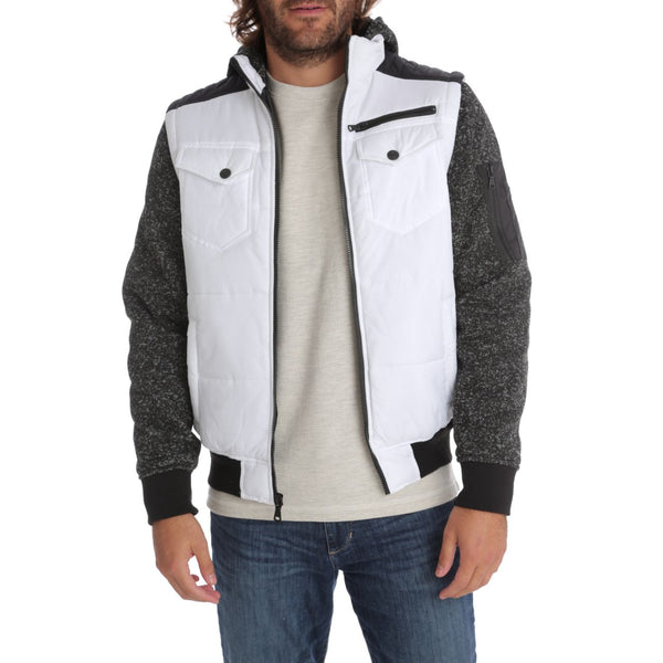 Px Los Angeles Quinn Quilted Puffer Jacket White