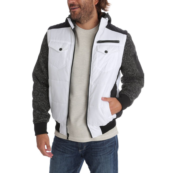 Px Los Angeles Quinn Quilted Puffer Jacket White