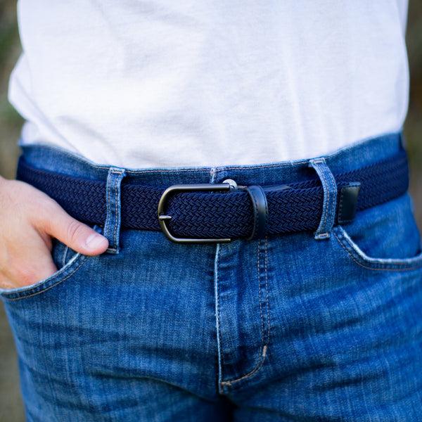 Px Los Angeles Reid Stretch 3.5 CM Belt Navy